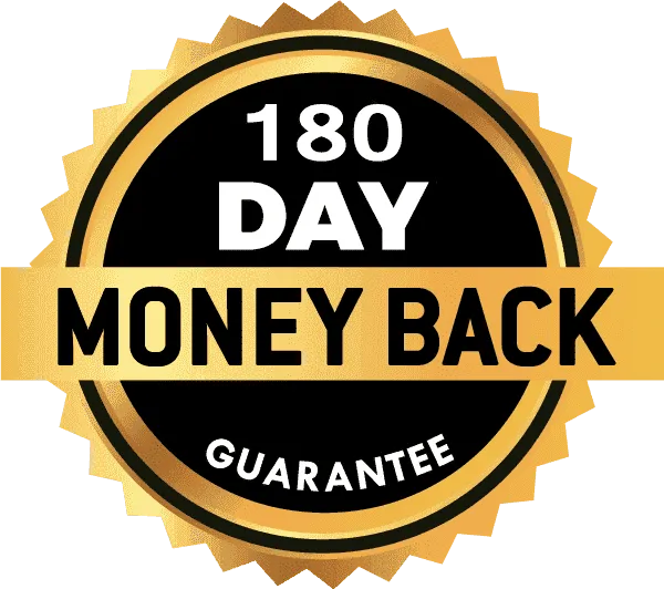 180 days money back guarantee